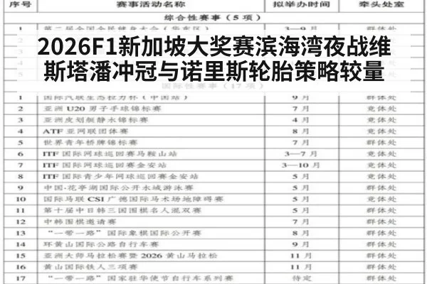2026F1新加坡大奖赛滨海湾夜战维斯塔潘冲冠与诺里斯轮胎策略较量